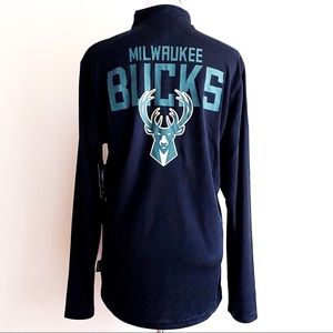 NBA Milwaukee Bucks Quarter Zip Jacket Pullover